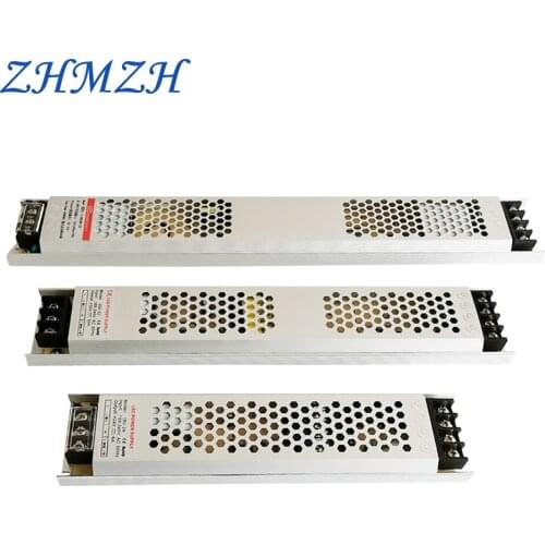 ZHMZH LED Driver Luminous Characters Advertising Light Box Light Strip Ultra-thin Switching Power Supply Radiator Fan AC185-240V