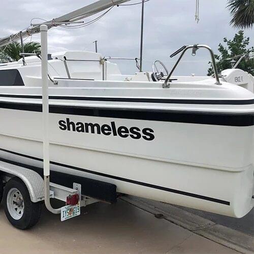 6 Font Premium Vinyl Boat Name Decals For Yacht Party Seaside Decor Sticker Custom Prespaced Letters On Decal Sheet Wallpaper