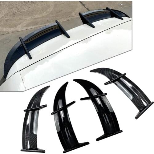 2Pcs Car Rear Roof Spoiler Window Wing Trim ABS Decoration For Volkswagen Golf MK6 GTI R 2002 2003 2004 2005 2006