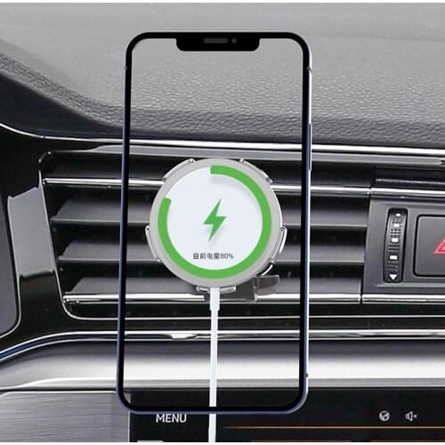 Wireless Car Charger Mount Phone Holder For Iphone12 Magnetic Car Wireless Charger Mount Drop Shipping Wholesale