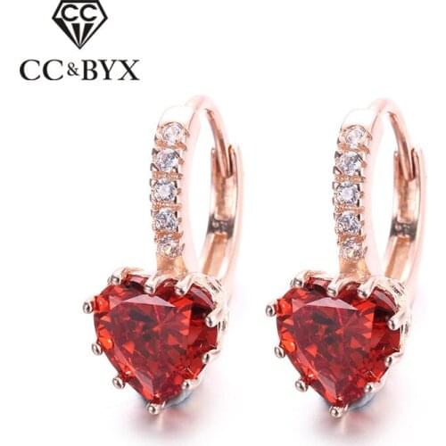 CC Jewelry Small Hoop Earrings Fashion Jewelry For Women Best Gifts Rose Gold Earrings Chic Accessories Bijoux E014