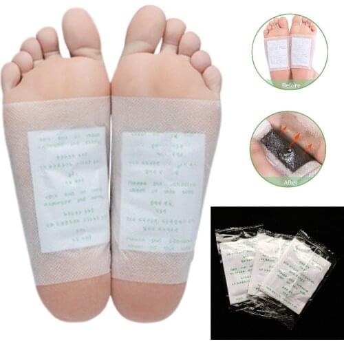Detox Foot Patch Bamboo Pads Patches Feet Cleansing Herbal Improve Sleep Dispel Toxins Maintain Beauty Slimming Foot Care