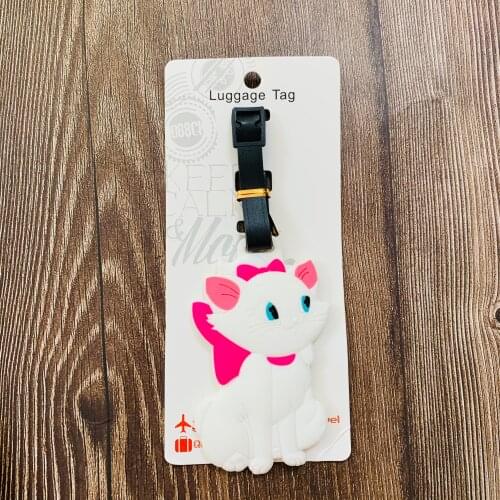 Disney Marie Cat Anime Action Toy Figures Cartoon Products Accessories Luggage Tag Suitcase Unisex Gifts