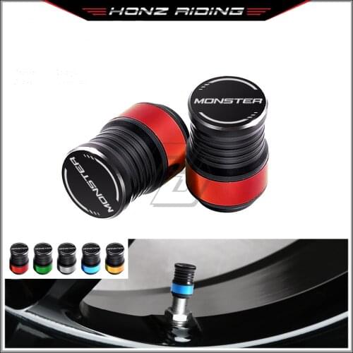 For Ducati Monster 696 796 821 1100 1200 Motorcycle Accessories Wheel Tire Valve Caps Covers