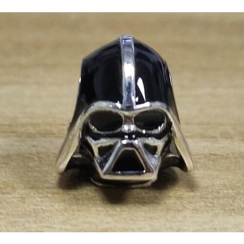 100% Authentic 925 Sterling Silver Wars Joint Black Warrior Black Epoxy Beads Fit Original Bracelet Necklace DIY Jewelry