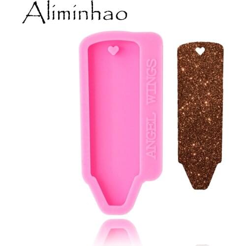 DY0152 Shiny crayon pen Silicone Molds For DIY Truck key ring epoxy resin Mold Craft custom keychain