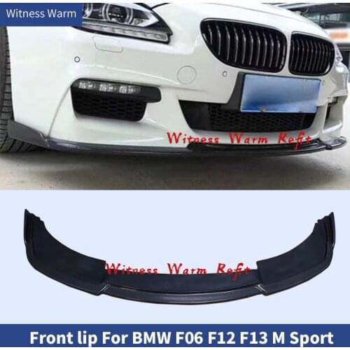 Carbon Fiber FRP Front Lip Spoiler For BMW F06 F12 F13 M Sport Bumper 2012-2018