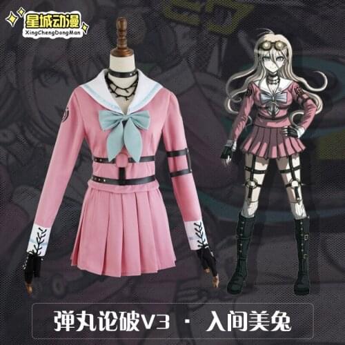 Danganronpa V3 Killing Harmony Iruma Miu Cosplay Costume Formal Occasion Party Fancy Dress Women Beautiful Dress