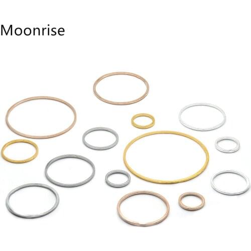 20Pcs 8-40mm Brass Round Hollow Pendants for Earring Making Resin Pendant Charms DIY Crafts Jewelry Findings Glod Color