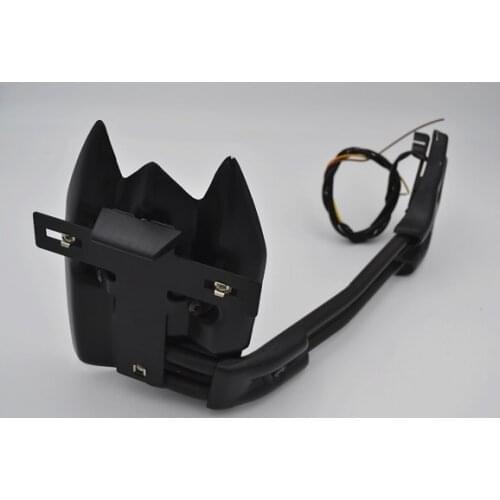Motorcycle Rear fender number plate bracket Plate Holder LED Light For YAMAHA TMAX 530 TMAX530 2012-2018