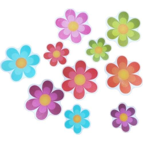 10pcs/set Anti Non Slip Mat Flower Bathtub Stickers Safety Floor Bathroom Shower Bath Mat Bathroom Mat