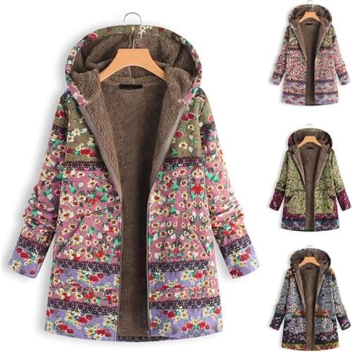 2020 NEW Plus size 5XL Autumn Winter Women Flocking Sweatshirts Print Hoodies Thick Warm Cotton Coat Zipper Oversize Female G993