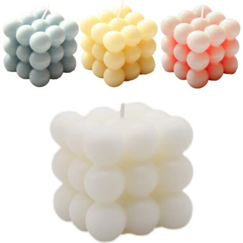 2021 New 3D DIY Candles Mould Bubble Candle Soy Pure Wax Gifts For Home Ornaments 3D Silicone Mold Hand-made Moulds Party Decor