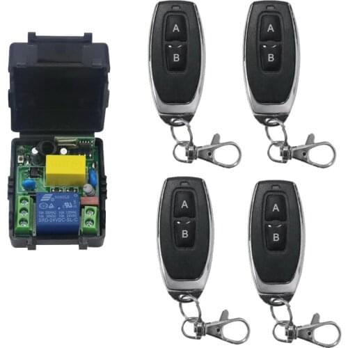 AC 220 v 1 ch wireless remote control light switch receiver transmitter fan/light RF relay switch 433MHZ/315MHZ