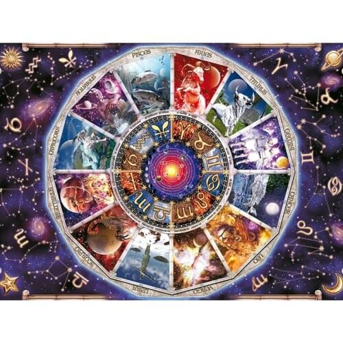 Full Square Diamond Painting fantasy Astrology 5D Diamond embroidery Needlework 3d Diamond Mosaic Cross Stitch zodiac,home decor