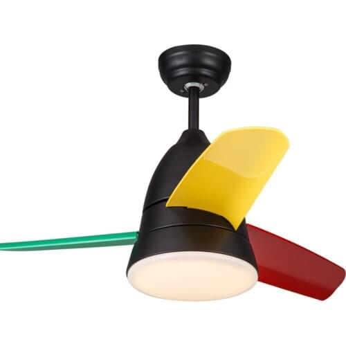 Ceiling Fans With LED Lights remote control childrens Nordic 36 Inch 26 Inch Kids Bedroom Child Fan 220 Volt 36w Dec