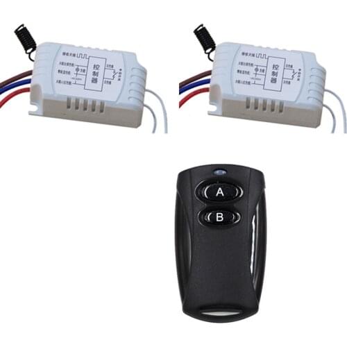 Simple and Practical AC220VWireless Smart Remote Control Switch with Manual Button 2pcs Receiver and Transmitter 315MHZ