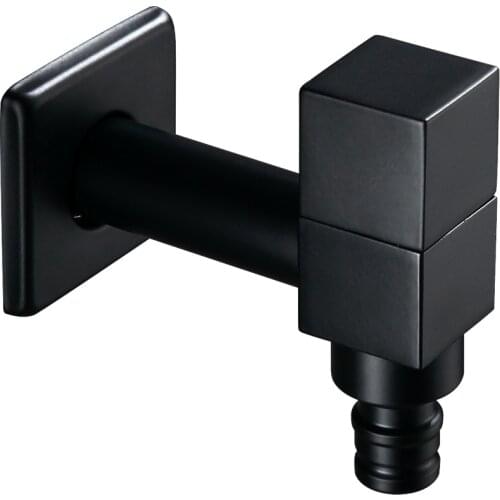 Balcony bathroom washing machine mop pool 4 points 6 points faucet all copper square household extended single cooling