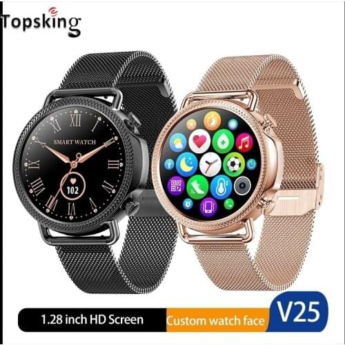 V25 Smart Watch Women Body Temperature Smart Bracelet IP67 Waterproof Blood Pressure VS GW33 V23 Smartwatch Andriod IOS Phone