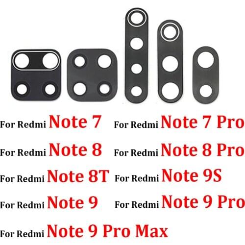 100 Pcs . Back Camera Lens Glass With Adhensive For Xiaomi Mi 10 Pro Mi10 Lite Mi 11 Redmi 9A 9C 6 6A Note 6 7 8 9S 9 Pro Max 8T