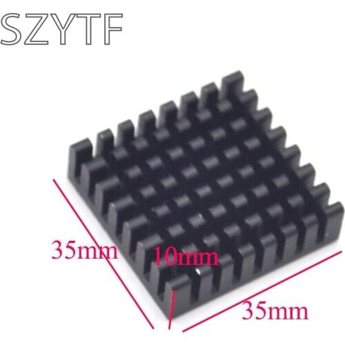 Heat sink 35*35*10MM (black slot) high-quality radiator 10pcs