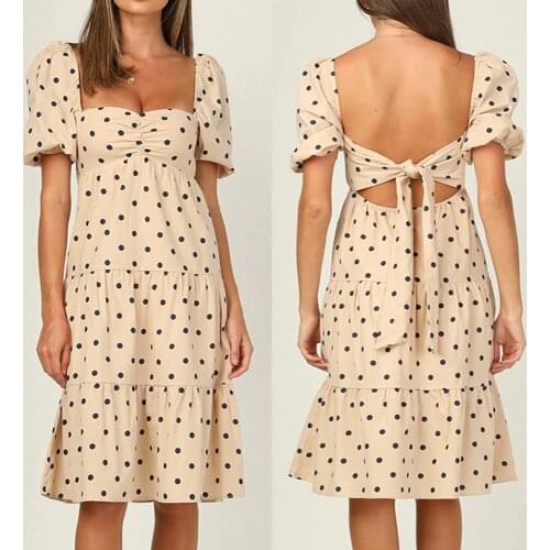 TUHAO Summer Polka Dot Dresses