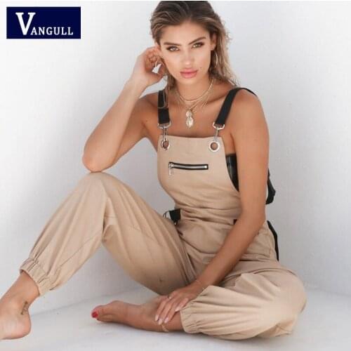 Женские однотонные комбинезоны Vangull China At AliExpress
