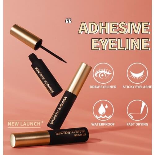 Liquid Adhesive Eyeliner Eye Makeup Waterproof Sweatproof Long Lasting Fast Dry Smudgeproof Black Eye Liner Pencil Makeup TSLM2