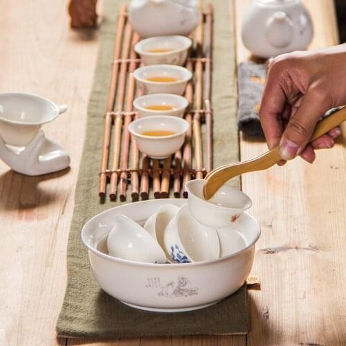 1PC Tea Wash Bowls Chinese Tea Set Tea Cup Wash Washed Tea Bowl Multifunctional Flowerpot Ceramic Accessories Tea Ceremony