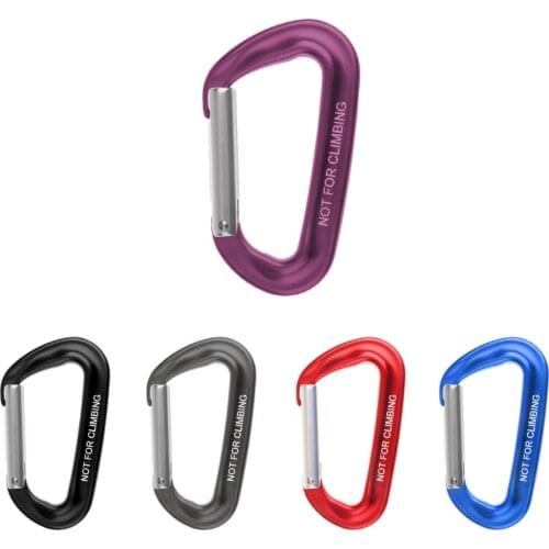 12KN Alloy Spring Clip Keychain Carabiner For Rock Climbing Backpack Hook Outdoor Camping Hiking Survival Travel Kit Accessories