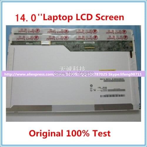 14''Laptop lcd screen N140B6-L02 LP140WH4 LP140WH1 B140XW01 V.8 BT140GW02 N140BGE-L23 B140XW01 1366*768 40PIN