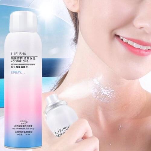 150ml Red Pomegranate Sunscreen Spray Brightening Spray Sunblock Breathable Effectively Against Radiation Water Resistant Women