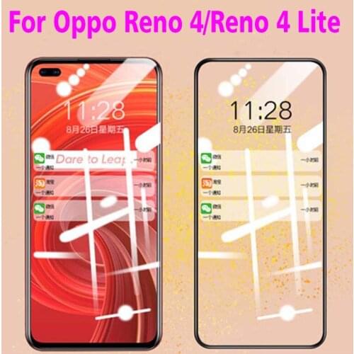 2PCS 3D Full Glue Tempered Glass For OPPO Reno 4 5G Full Screen Cover Screen Protector Film For OPPO Reno 4 Lite 5G