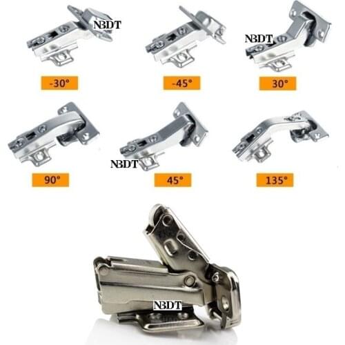 4Pcs -30 -45 30 45 90 135 165 Degree Regular Hydraulic Soft Close Closet Cabinet Cupboard Hinge Corner Diagonal