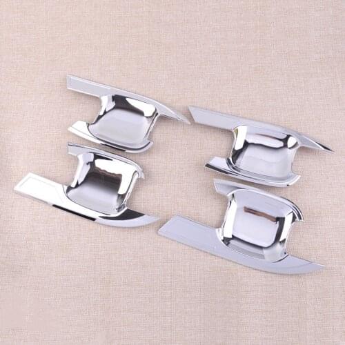 4Pcs/Set Car ABS Silver Door Bowl Cover Handle Chrome Cup Trim Fit For Ford Explorer 2021 2020