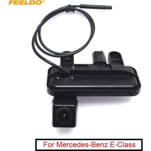 FEELDO 1PC Car Trunk Handle Backup Rearview Camera for Mercedes-Benz E-Class Reverse Parking Camera #FD-2120