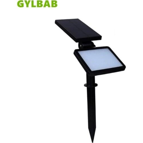GYLBAB Solar Spot light Lawn Flood Light Outdoor Garden 48 LED Adjustable 1 Wall Lamp Landscape Light for Patio Decor