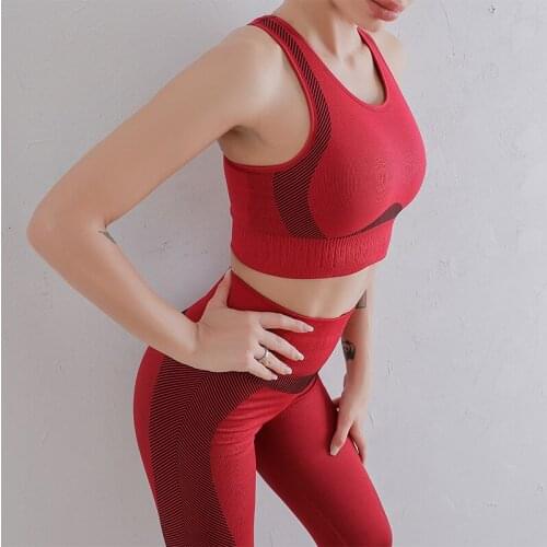Seamless Yoga Set Fitness Clothing Sportswear 4 Color High Waist Gym Leggings Women Sport Running Sportswear Workout Tracksuit