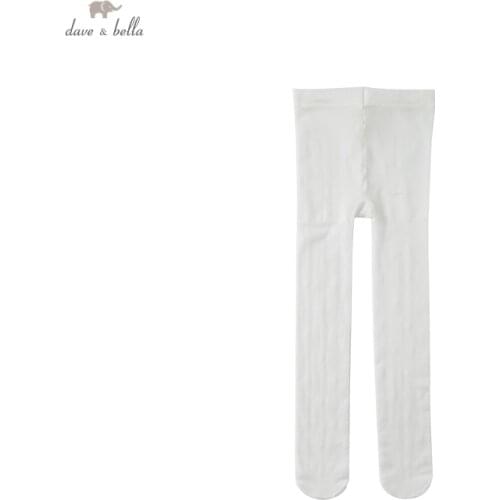 DB17656 dave bella summer infant baby girls cute solid leggings children kids girl fashion leggings