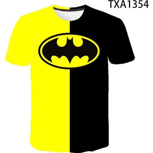 2020 New Summer Bat Hero Movie 3D T Shirts Casual Streetwear Boy Girl Kids Fashion Men Women Children Print T-shirt Tops Tee