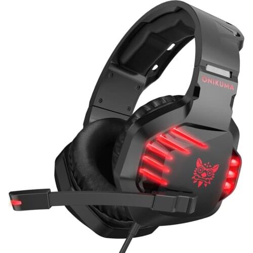 ONIKUMA K17 PS4 Gaming Headset Bass Casque PC Gamer PUBG Headphones with Microphone Led Light for Computer Laptop Mobile Phone