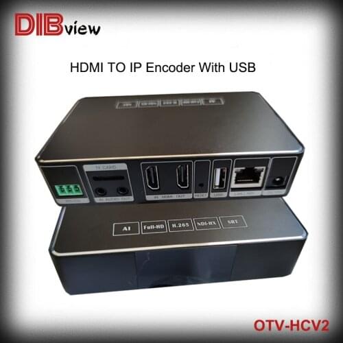 OTV-HCV2 H.265 H.264 HDMI In Loopout USB IPTV Streaming SRT HLS UDP RTMPS NDI Encoder Decoder With PIP function