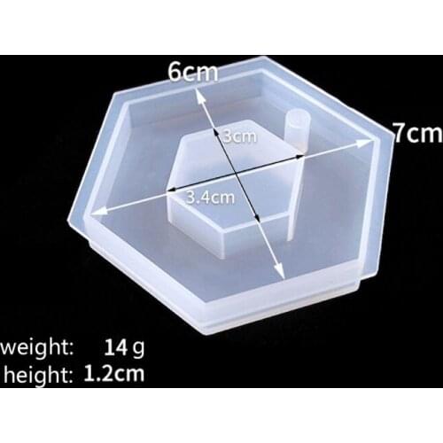 Heart Square Round Pendant DIY Mold Resin Casing Craft Jewelry Making Tools