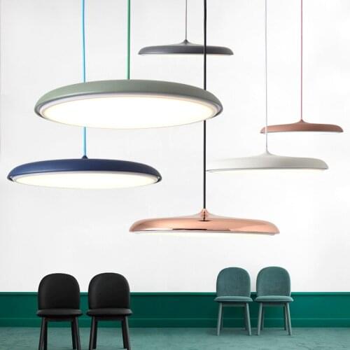 Scandinavian Art Restaurant pendant Lamp Modern Simple Design Danish Bar Creative Makarion Flyer Pendant Light