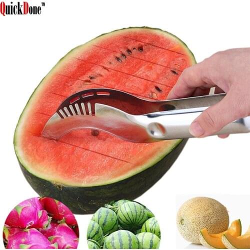 QuickDone Stainless Steel Watermelon Slicer Melon Cutter Knife Corer Fruit Vegetable Tools Useful Kitchen Party Gadgets CKC1343