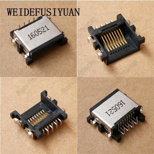 10PCS LAPTOP ETHERNET LAN JACK PORT FOR ASUS X452A X550 K550 X552 X552E X550EP K550V F550V RJ45 SOCKET CONNECTOR
