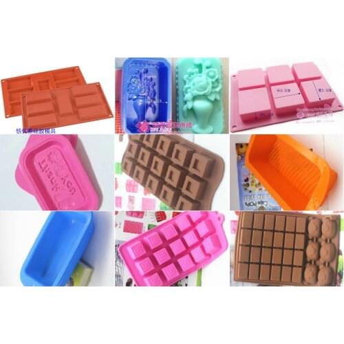 Silicone cake mold handmade soap mould Candle mold rectangle square box series kitchen tools