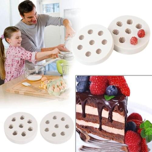 3D Bakeware Chocolate Mold Pastry Tool Raspberry Blueberry Shape Silicone Mold DIY Cake Decorating Mould Sugarcraft Baking Tool