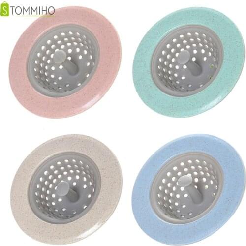 STOMMIHO Sink Strainer Portable Waste Plug Sink Filter Collector Hair Catcher Kitchen Bathroom Accessories Colanders Strainers