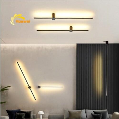 Nordic LED Wall Lamp Minimalist Modern Light Fixture Stair Bedside Bedroom Hallway Living Room Indoor Lighting Wall Lights Decor